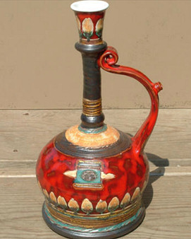 Bulgarian Pottery Decanter